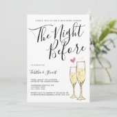 リハーサルの前の夜にシャンパントースト 招待状 (スタンド正面)