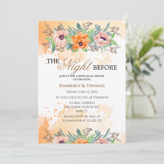 リハーサルの前の夜にポピー 招待状 (スタンド正面)