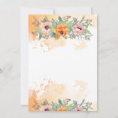 リハーサルの前の夜にポピー 招待状 (裏面)