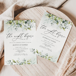 リハーサルの前の夜のユーカリ 招待状