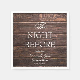 リハーサルの前の夜の国素朴 スタンダードカクテルナプキン