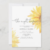 リハーサルの前の夜ひまわり 招待状 (正面)