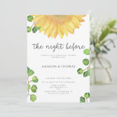 リハーサルの前の夜ひまわり 招待状 (スタンド正面)