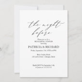 リハーサルの前の夜ボホ 招待状 (正面)