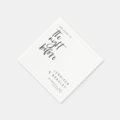 リハーサルの前の夜 スタンダードカクテルナプキン (角)