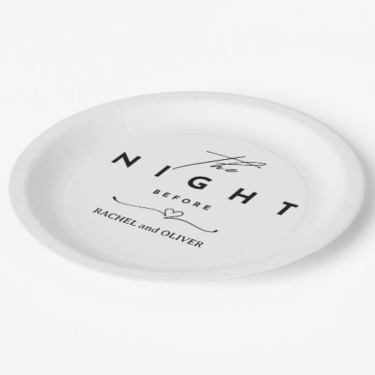 リハーサルの前の夜 ペーパープレート (アングル)