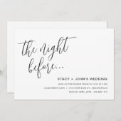 リハーサルの前の夜 招待状 (正面/裏面)