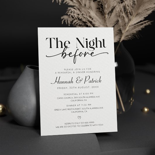 リハーサルの前の夜 招待状
