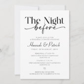 リハーサルの前の夜 招待状 (正面)
