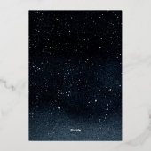 リハーサルの前の夜 箔招待状 (裏面)