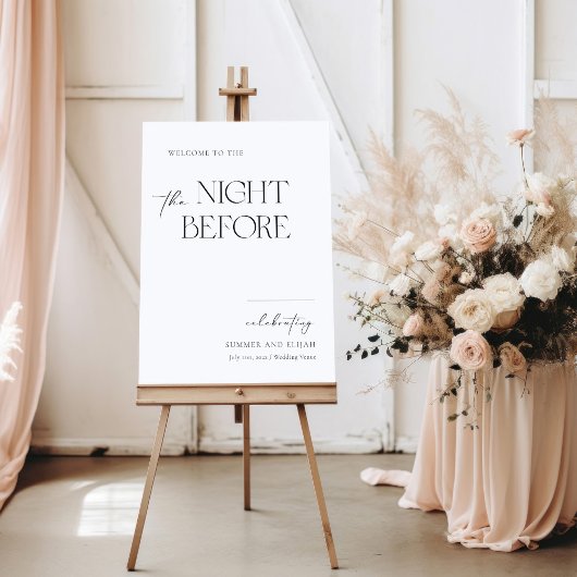 リハーサルの前夜のウェルカムサイネージ ポスター