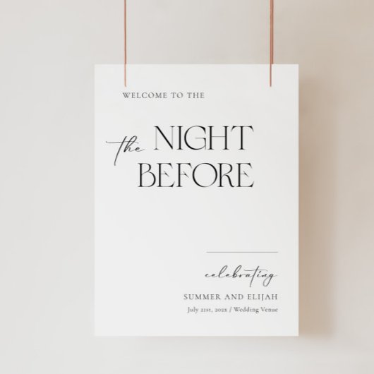 リハーサルの前夜のウェルカムサイネージ ポスター