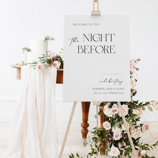 リハーサルの前夜のウェルカムサイネージ ポスター