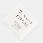 リハーサルの前結婚の夜ナプキン (コーナー)