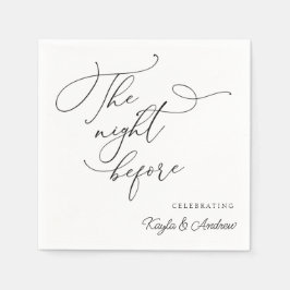 リハーサルの前結婚の夜ナプキン スタンダードカクテルナプキン