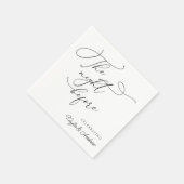 リハーサルの前結婚の夜ナプキン スタンダードカクテルナプキン (角)