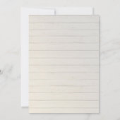 リハーサルの夕食のモダンで素朴な国の花柄は上がりました 招待状 (裏面)