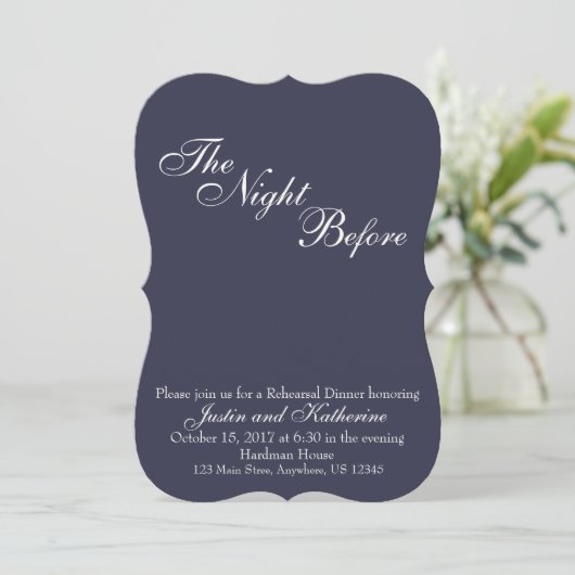 リハーサルの夕食の招待状 招待状 (スタンド正面)
