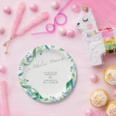 リハーサルの夕食の月桂樹の葉のオリーブの水彩画 ペーパープレート (パーティー)