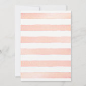 リハーサルの夕食の柑橘類のピンク種のグレープフルーツの水彩画 招待状 (裏面)