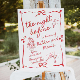 リハーサルの夕食の歓迎サイン手引きリハーサル