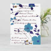 リハーサルの夕食の青い花の芸術 招待状 (スタンド正面)