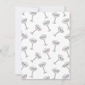 リハーサルの夕食前の夜に手書きのスケッチ 招待状 (裏面)