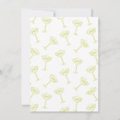 リハーサルの夕食前の夜に手書きのスケッチ 招待状 (裏面)