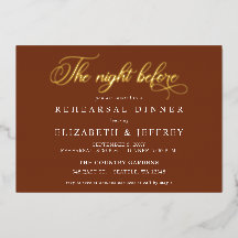 リハーサルの夕食前の夜に書道を錆ばす