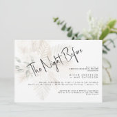 リハーサルの夕食前の夜パンパ&ベージュ 招待状 (スタンド正面)