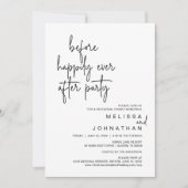 リハーサルの後で楽し結婚くパーティーを過ごす前に 招待状 (正面)