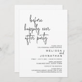 リハーサルの後で楽し結婚くパーティーを過ごす前に 招待状 (正面/裏面)