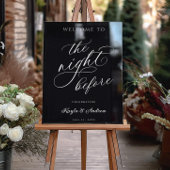 リハーサルの結婚前夜のウェルカムサイン アクリルサイン