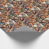 リハーサルの脚本の漫画のヒーロー ラッピングペーパー (角)