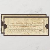 リハーサルまたは歓迎の夕食-チケットの招待状 招待状 (正面/裏面)