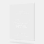 リハーサルエレガントディナーアクリル歓迎サイン アクリルサイン (傾斜)