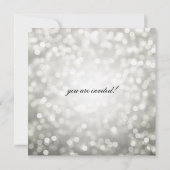 リハーサルエレガントディナーシルバーグリッターライト 招待状 (裏面)