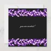 リハーサルエレガントディナーパープルハリウッドグラム 招待状 (裏面)