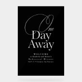 リハーサルエレガントディナーブラックウェルカム アクリルサイン (正面)