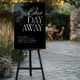 リハーサルエレガントディナーブラックウェルカム アクリルサイン