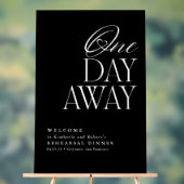 リハーサルエレガントディナーブラックウェルカム アクリルサイン (ニュートラル)