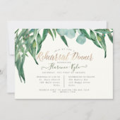 リハーサルエレガントディナーユーカリプトゥスグリーン 招待状 (正面)