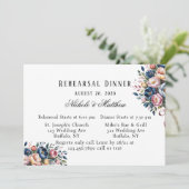 リハーサルエレガントディナー用フローラリース 招待状 (スタンド正面)