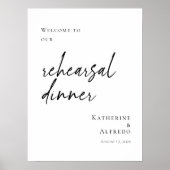 リハーサルエレガントミニマルディナーへようこそ ポスター (正面)