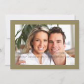 リハーサルクラシックディナーのスクロール結婚式の招待 招待状 (裏面)