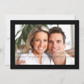 リハーサルクラシックディナーのスクロール結婚式の招待 招待状 (裏面)