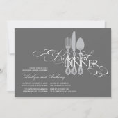 リハーサルクラシックディナーのスクロール2結婚式 招待状 (正面)