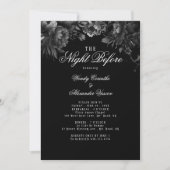 リハーサルクラシックディナー前のゴシック様式ブラックナイト 招待状 (正面)