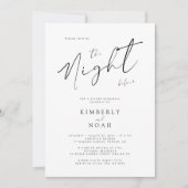 リハーサルシンプルディナー前の夜 招待状 (正面)
