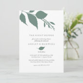 リハーサルシンプル招待状グ離れリーン 招待状 (スタンド正面)